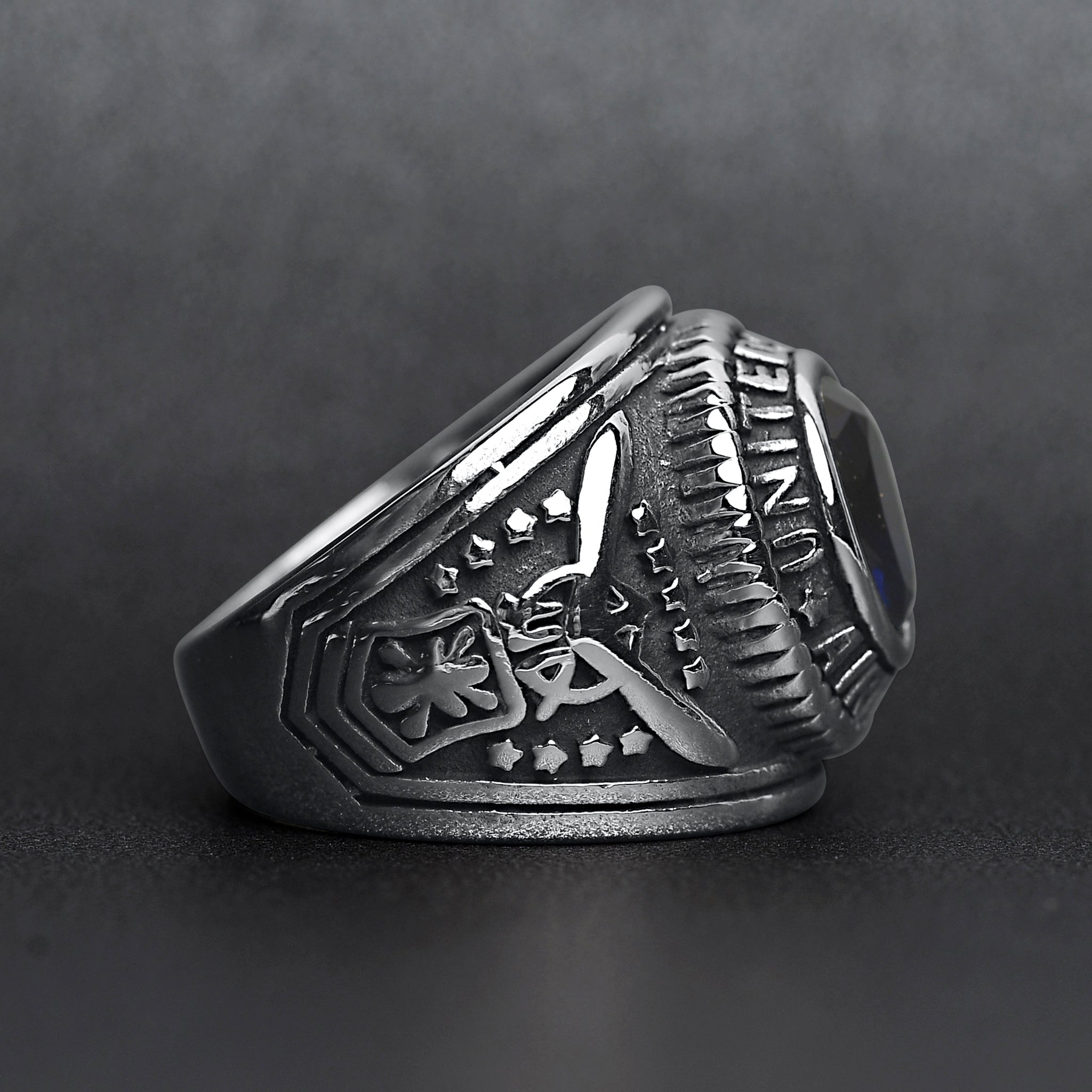 U.S. Air Force Fly, Fight, Win Sterling Silver Tribute Ring